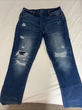 Men 30x30 Aeropostale Dark Blue Athletic Skinny Jeans